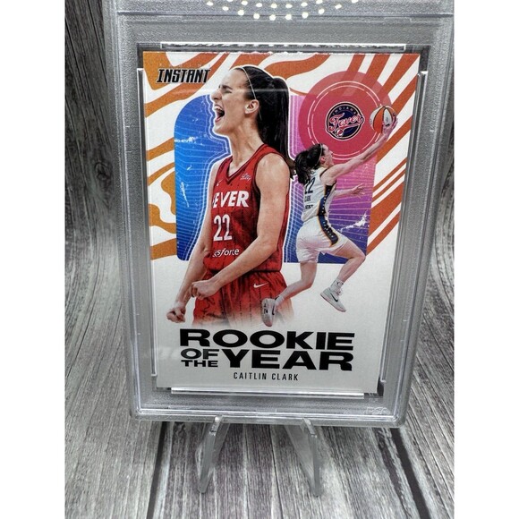 2024-25 Panini Instant WNBA - Caitlin Clark Rookie of the Year #CCRLY-A PSA 9 - Picture 3 of 10